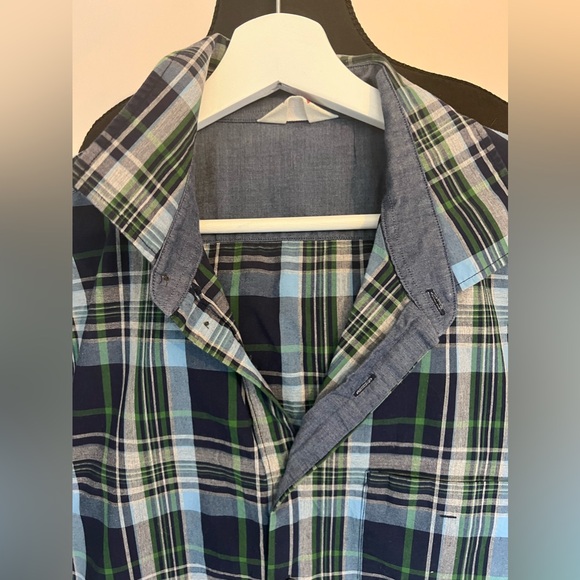 Men’s Size L Cotton Plaid Shirt Hudson North - Picture 2 of 6